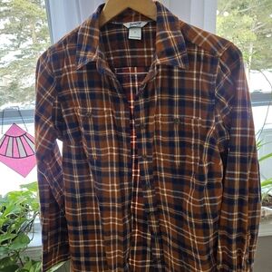 Men's Brown Plaid Shirt